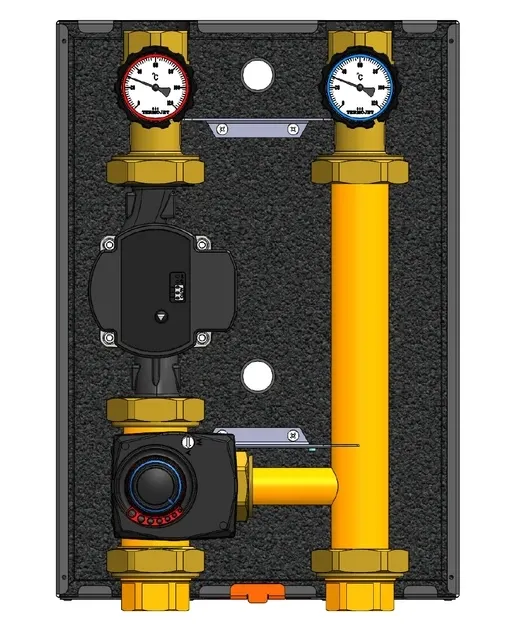 Насосна група Termojet НГ-52л (150) без насоса, під насос базою 180мм, DN 32 з утеплювачем, 1 1/4 (8432520 L) Фото - 3